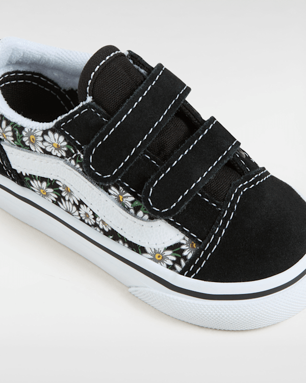 Vans - Toddler Old Skool Daisies Shoes (1-4 Years), Black, Size: 26.5 (obrázek 4)