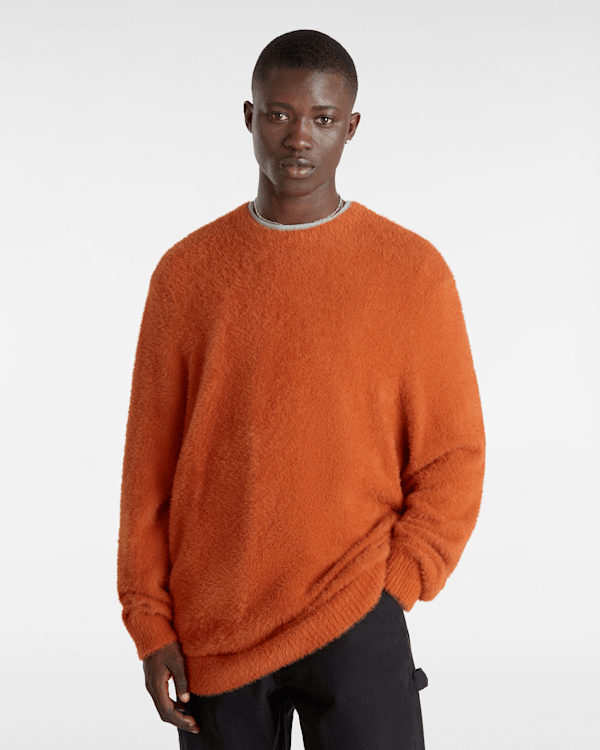 Vans - Elmsford Solid Crew Sweatshirt, Man, Orange, Size: L (obrázek 3)