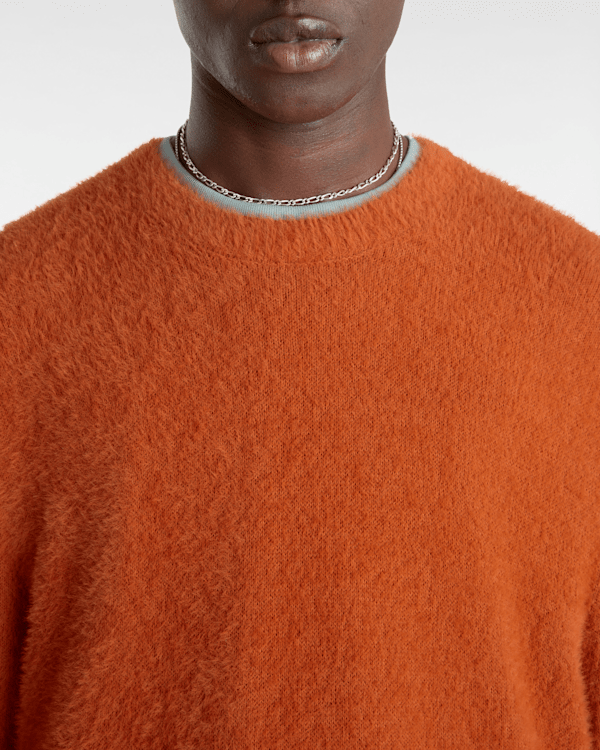 Vans - Elmsford Solid Crew Sweatshirt, Man, Orange, Size: L (obrázek 7)