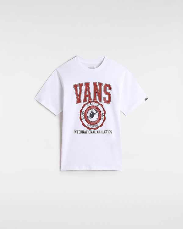 Vans - Kids Inter V T-shirt  (8-14 Years), White, Size: L