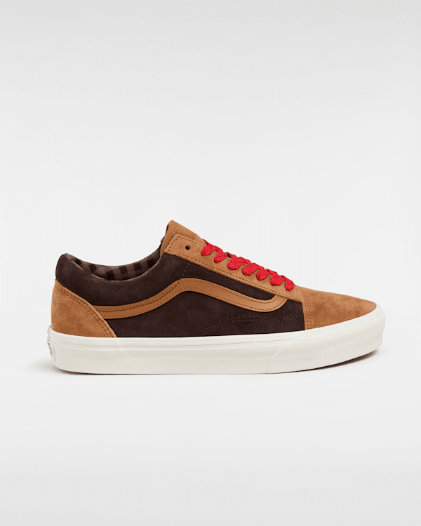 Vans - Old Skool Pig Suede Shoes, Man, Orange/brown