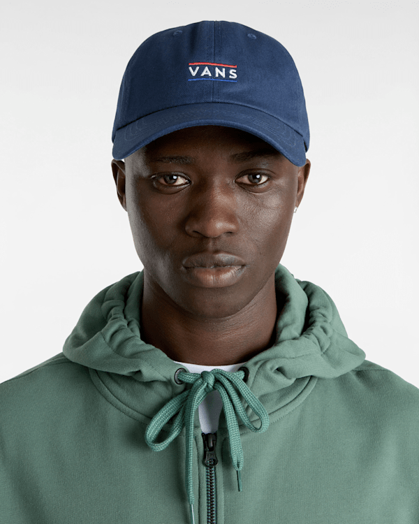 Vans - Half Box Curved Bill Jockey Hat, Man, Blue, Size: One size (obrázek 4)
