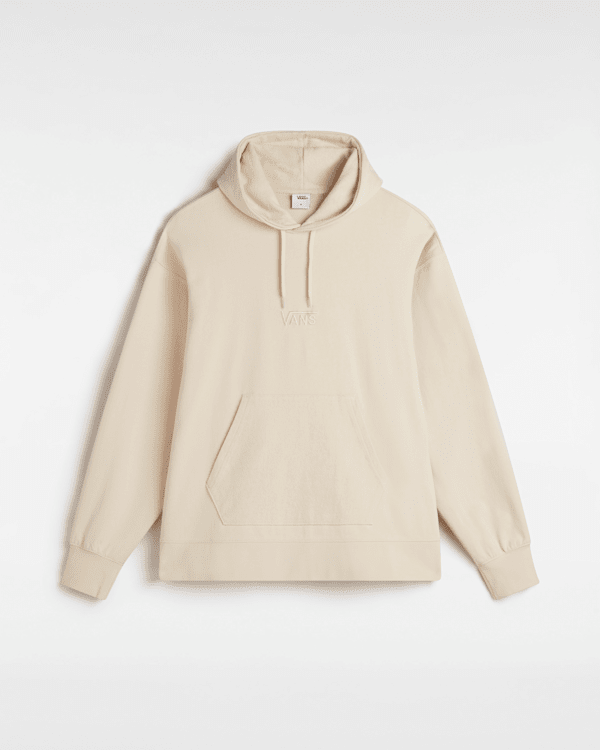 Vans - Premium Oversized Pullover Logo Hoodie, Man, Beige, Size: XS