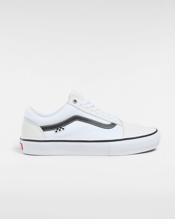 Vans - Skate Old Skool Leather Shoes, Man, White, Size: 10