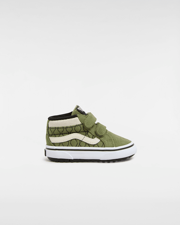 Vans - Zapatillas MTE Sk8-Mid Reissue con cierre adherente de bebés (1-4 años), Verde, Talla: 19