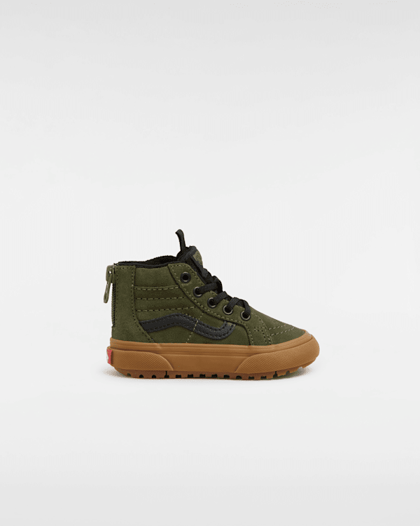 Vans - Mte Sk8-hi Zip  (1-4 Years), Green, Size: 3.5