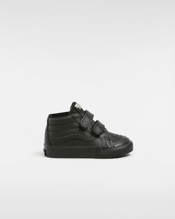 Vans - Toddler Sk8-mid Reissue Hook And Loop Shoes  (1-4 Years), Black, Size: 3.5