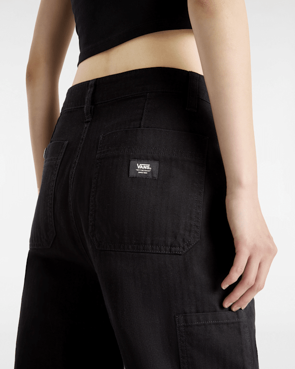 Vans - Union Relaxed Carpenter Trousers, Woman, Black, Size: 24 (obrázek 8)