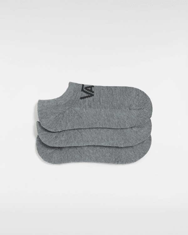 Vans - Kids Vans Classic Kick No Show Socks (3 pairs), Grey, Size: 26.5-31
