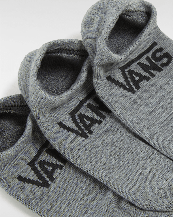 Vans - Kids Vans Classic Kick No Show Socks (3 pairs), Grey, Size: 26.5-31 (obrázek 3)