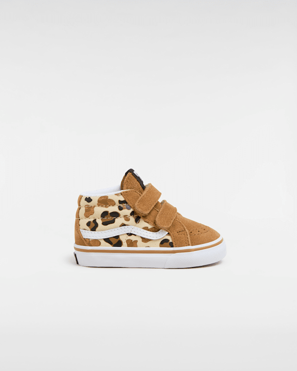 Vans - Toddler Sk8-mid Reissue Hook And Loop Shoes  (1-4 Years), Brown, Size: 5.5