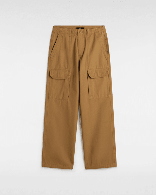 Vans - Arroyo Wide Leg Cargo Trousers, Woman, Brown