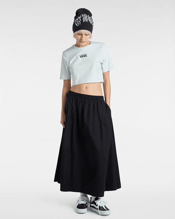 Vans - Flying V Crew Crop II T-Shirt, Woman, Green, Size: S (obrázek 5)