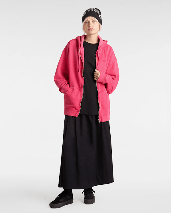 Vans - Everyday Zip Pullover Hoodie, Woman, Pink, Size: S (obrázek 6)