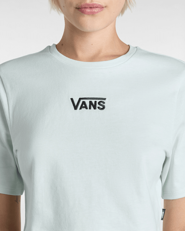 Vans - Flying V Crew Crop II T-Shirt, Woman, Green, Size: S (obrázek 6)
