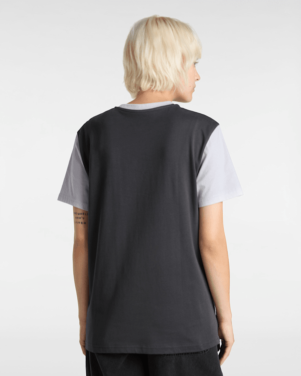 Vans - Colorblock T-Shirt, Woman, Grey, Size: XXS (obrázek 4)