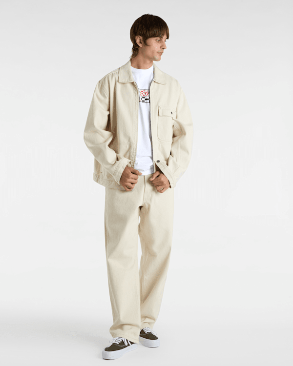 Vans - Hi Stretch Long Sleeve T-Shirt, Man, White, Size: S (obrázek 5)