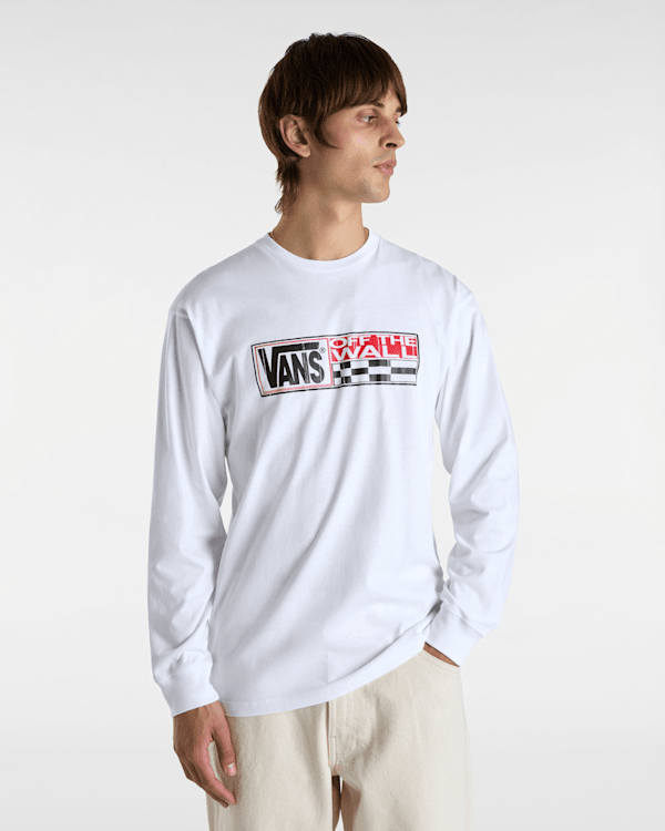 Vans - Hi Stretch Long Sleeve T-Shirt, Man, White, Size: S (obrázek 3)