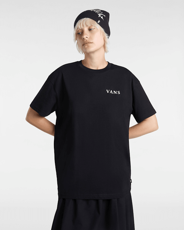 Vans - Night Orb Oversized T-Shirt, Woman, Black, Size: M (obrázek 3)
