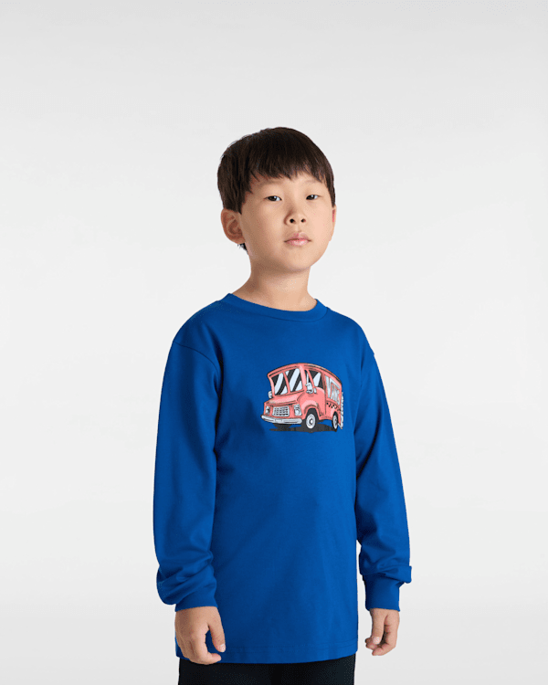 Vans - Little Kids Free Shipping T-Shirt (2-8 Years), Blue, Size: 3-4Y (obrázek 3)