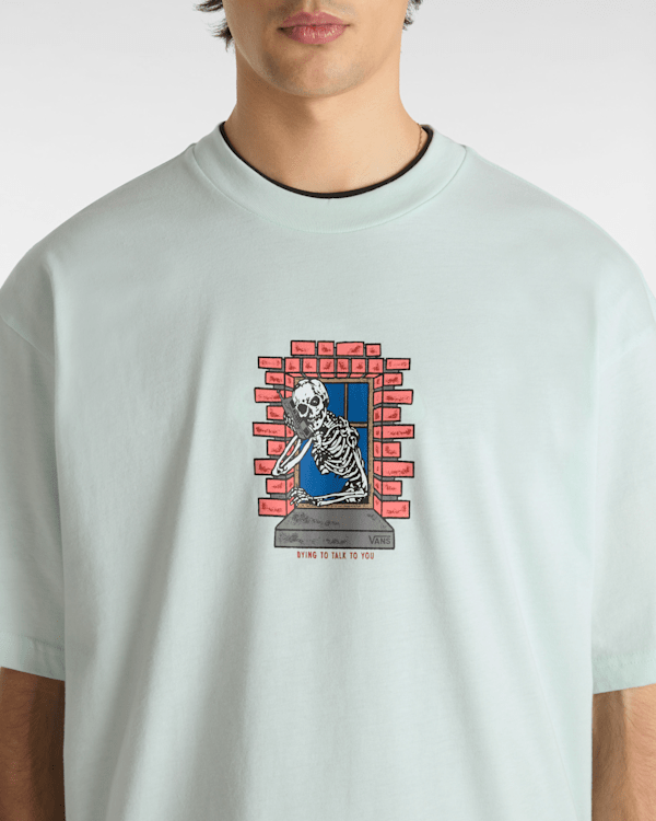 Vans - Skull Window T-Shirt, Man, Green, Size: M (obrázek 6)