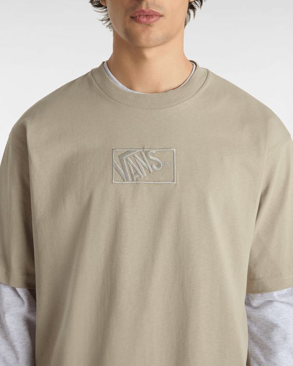 Vans - Blocked Box Loose T-Shirt, Man, Grey, Size: S (obrázek 6)