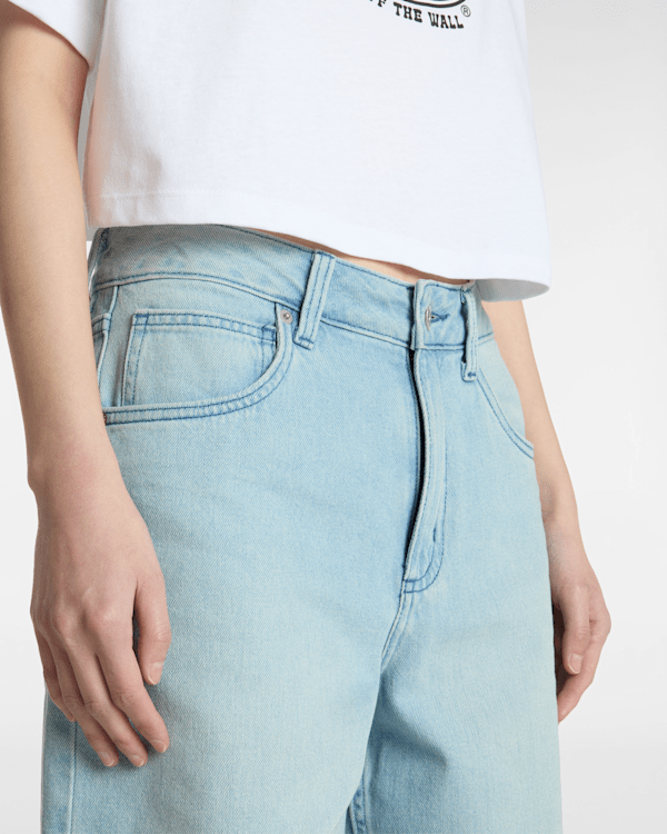 Vans - Sirelle Cut-Off 9" Jorts, Woman, Blue, Size: 30 (obrázek 7)