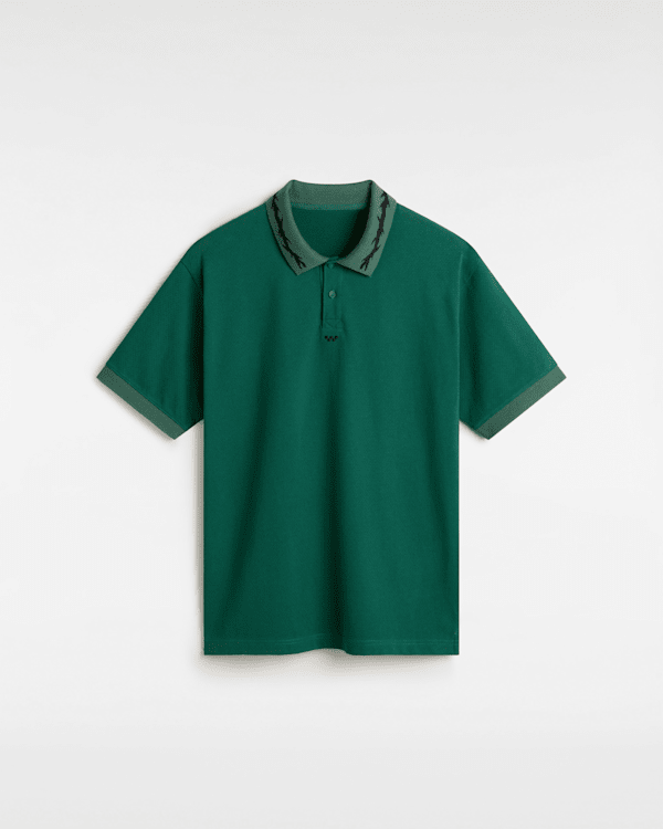 Vans - Skate Polohemd Aus Netzstoff, Herren, Grün