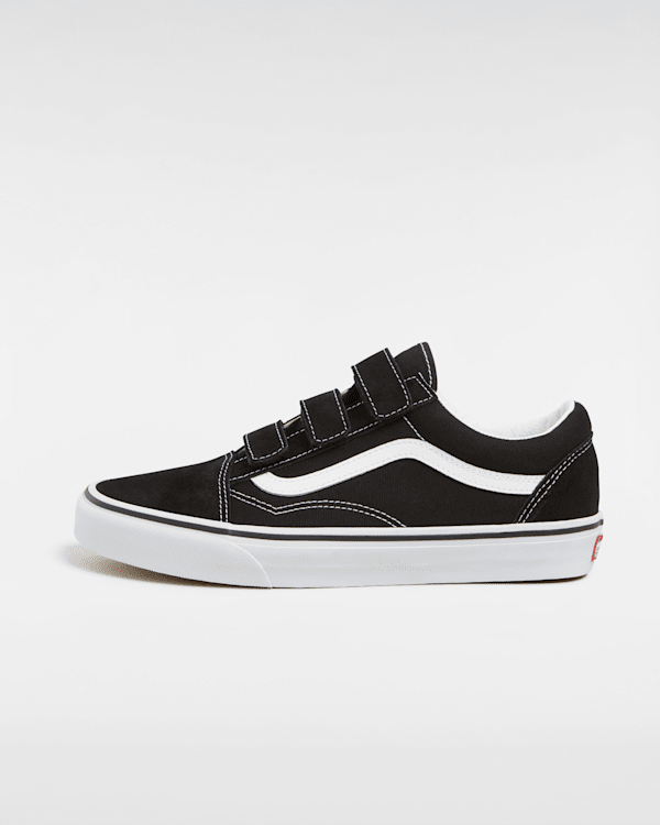 Vans - Old Skool Schuhe Mit Klettverschluss, Herren, Schwarz/weiß