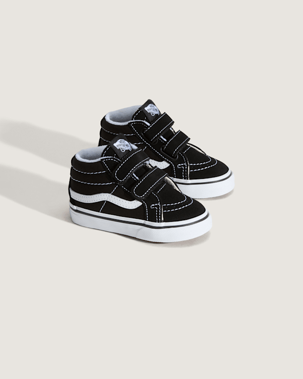 Vans – Toddler Sk8-Mid Shoes (1-4 years), Black, Size: 26.5