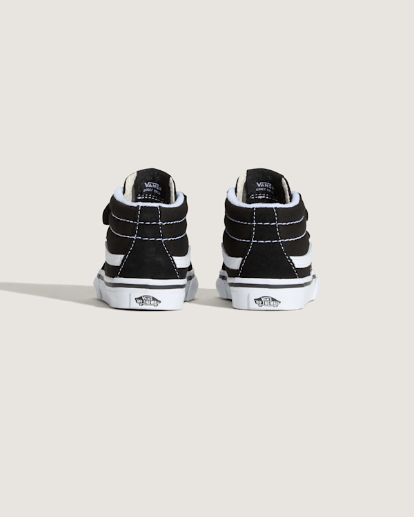 Vans - Toddler Sk8-Mid Shoes (1-4 years), Black, Size: 24.5 (obrázek 4)