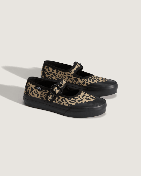 Vans – Kids Mary Jane Leopard Shoes (4-8 Years), Black, Size: 33