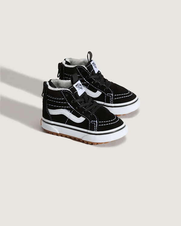 Vans – Toddler Sk8-Hi Zip Water Resistant Shoes (1-4 years), Black, Size: 24.5