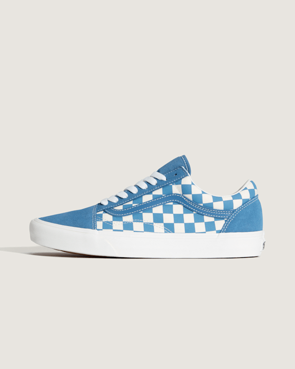 Vans - Buty Old Skool Checkerboard, Male, Niebieski, Size: 42-image