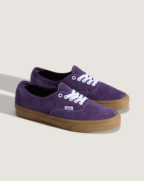 Vans – Authentic Hairy Suede Shoes, Man, Purple, Size: 35