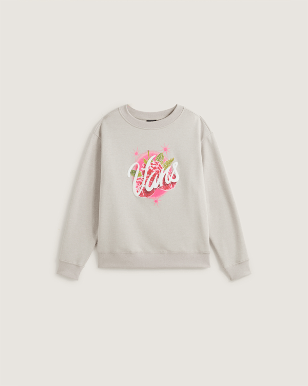Vans - Sudadera con capucha Berry Pop de niños (8-14 años), Beis, Talla: L