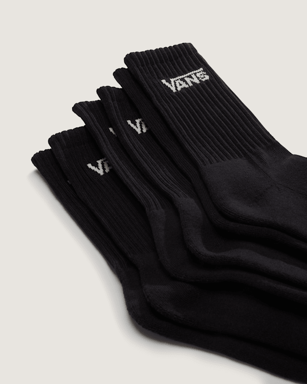 Vans - Kids Classic Crew Socks (3 pairs), Black, Size: XS (31-34) (obrázek 3)