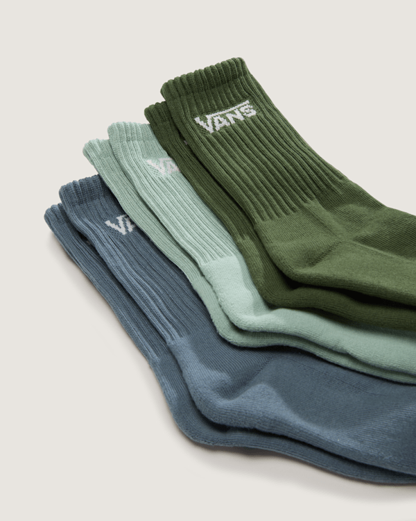Vans - Kids Classic Crew Socks (3 Pairs), Green, Size: XS (31-34) (obrázek 3)