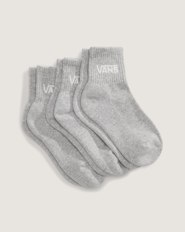 Vans – Kids Classic Half Crew Socks (3 Pairs), Grey, Size: XXS (27-30.5​​)