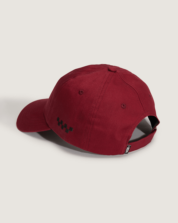 Vans – Check Side Snapback Hat, Man, Burgundy, Size: One size
