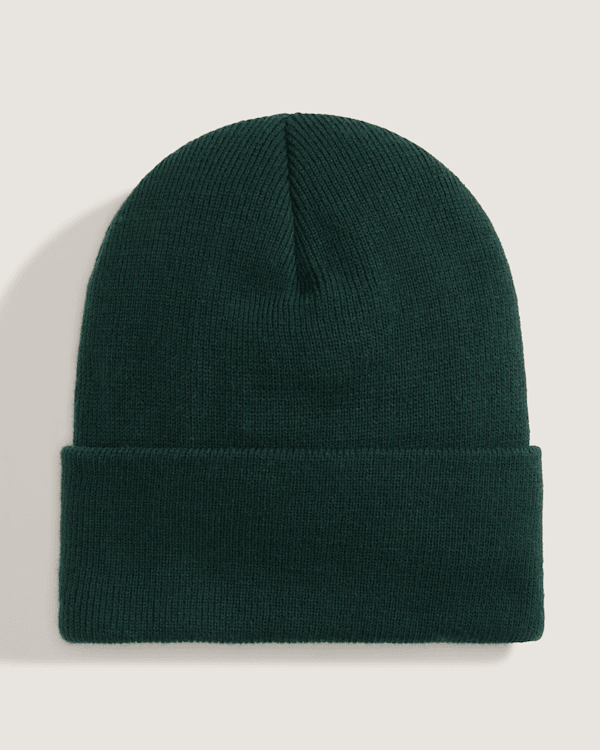 Vans – Classic Script Tall Cuff Beanie, Man, Green, Size: One size