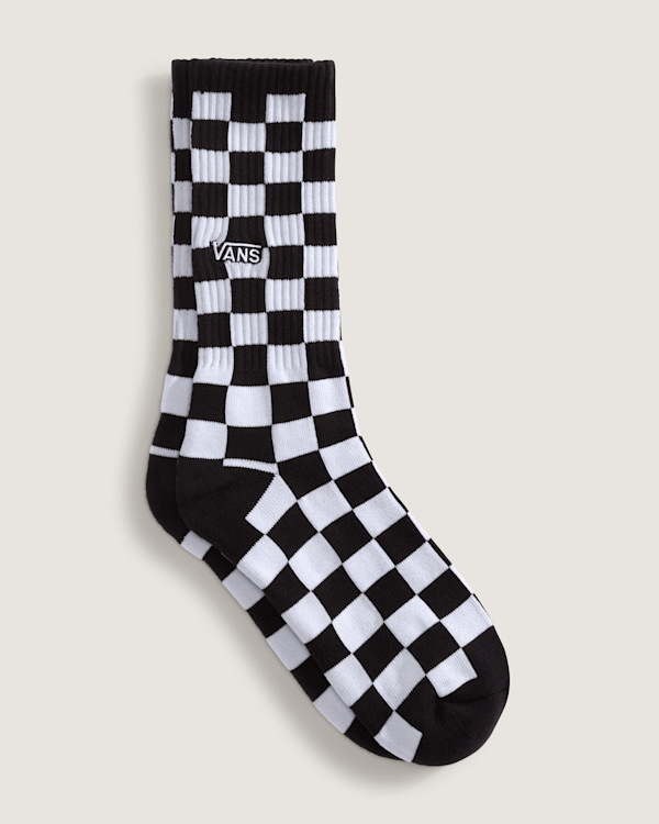 Vans – Checkerboard Crew Socks (1 pair), Black, Size: M (38.5-42​)