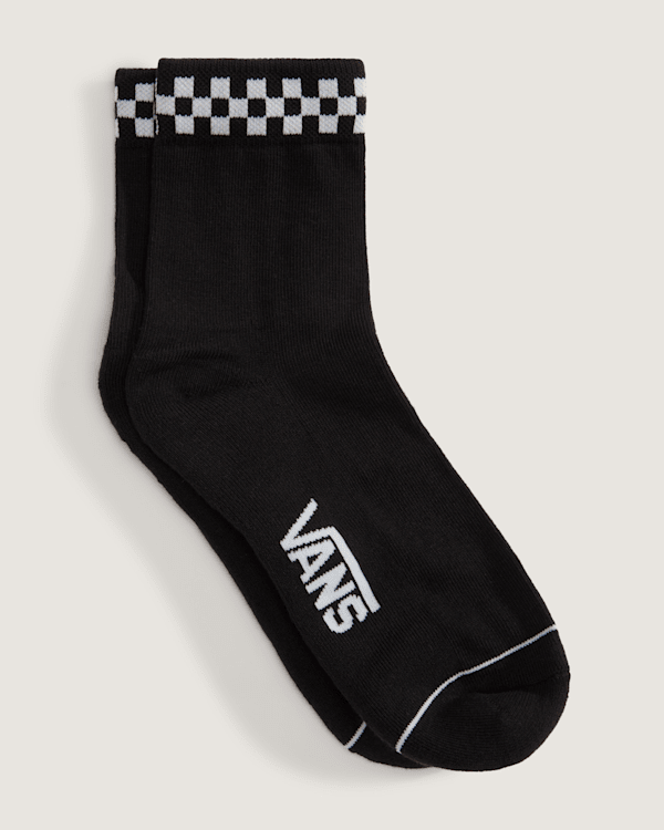 Vans – Peek-A-Check Half Crew Checkerboard Socks (1 pair), Black, Size: L (42.5-47​)