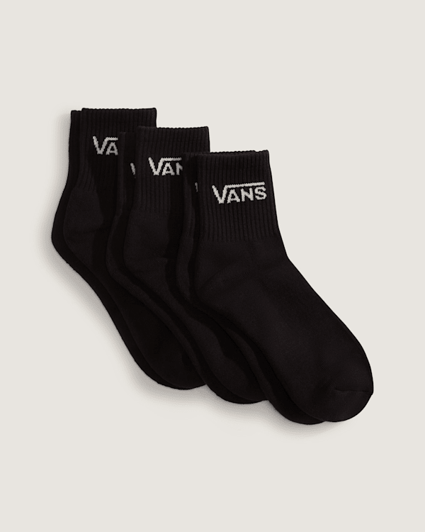 Vans – Classic Half Crew Socks (3 pairs), Black, Size: L (42.5-47​)