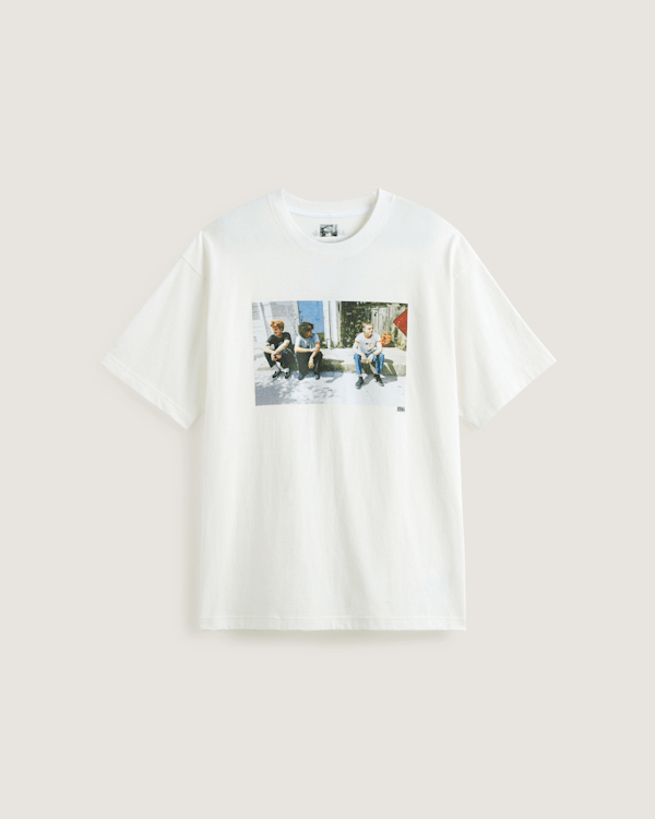 Vans - Camiseta Skate Curb de Atiba Jefferson, Hombre, Blanco, Talla: XS