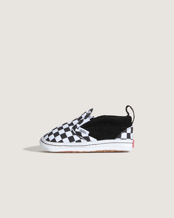 Vans - Buty NiemowlęCe Na Rzepy Checkerboard Slip-On Crib (0-1 Rok)Unisex, Czarny, Size: 17-image