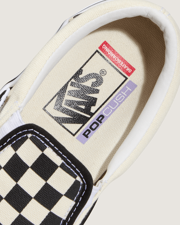 Vans - Skate Checkerboard Slip-On Shoes, Man, Black, Size: 36.5 (obrázek 6)