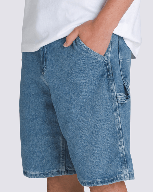 Vans - Drill Chore Loose Denim Shorts, Man, Blue, Size: 30 (obrázek 4)