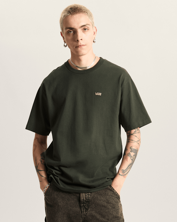 Vans - Left Chest II T-Shirt, Man, Green, Size: L (obrázek 3)