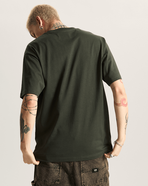 Vans - Left Chest II T-Shirt, Man, Green, Size: L (obrázek 4)